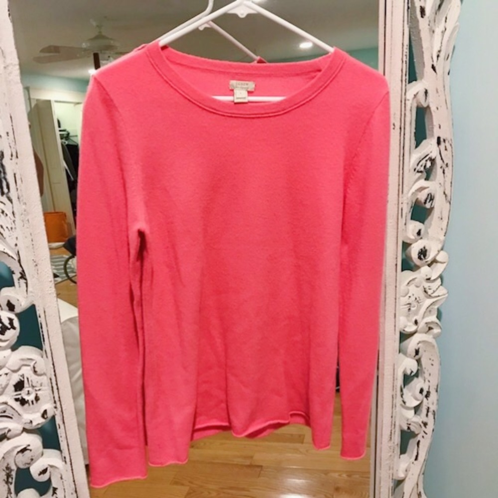 Pink Cashmere J Crew Sweater